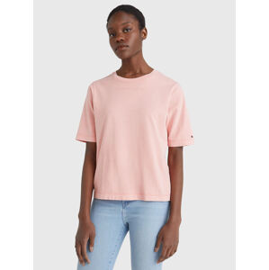 Tommy Hilfiger dámské růžové tričko - L (TJZ)